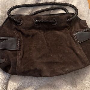 Cole Haan Brown Suede shoulder Bag